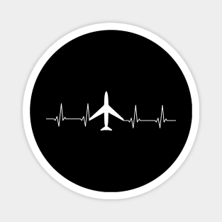 Heartbeat pilot gift shirt Magnet